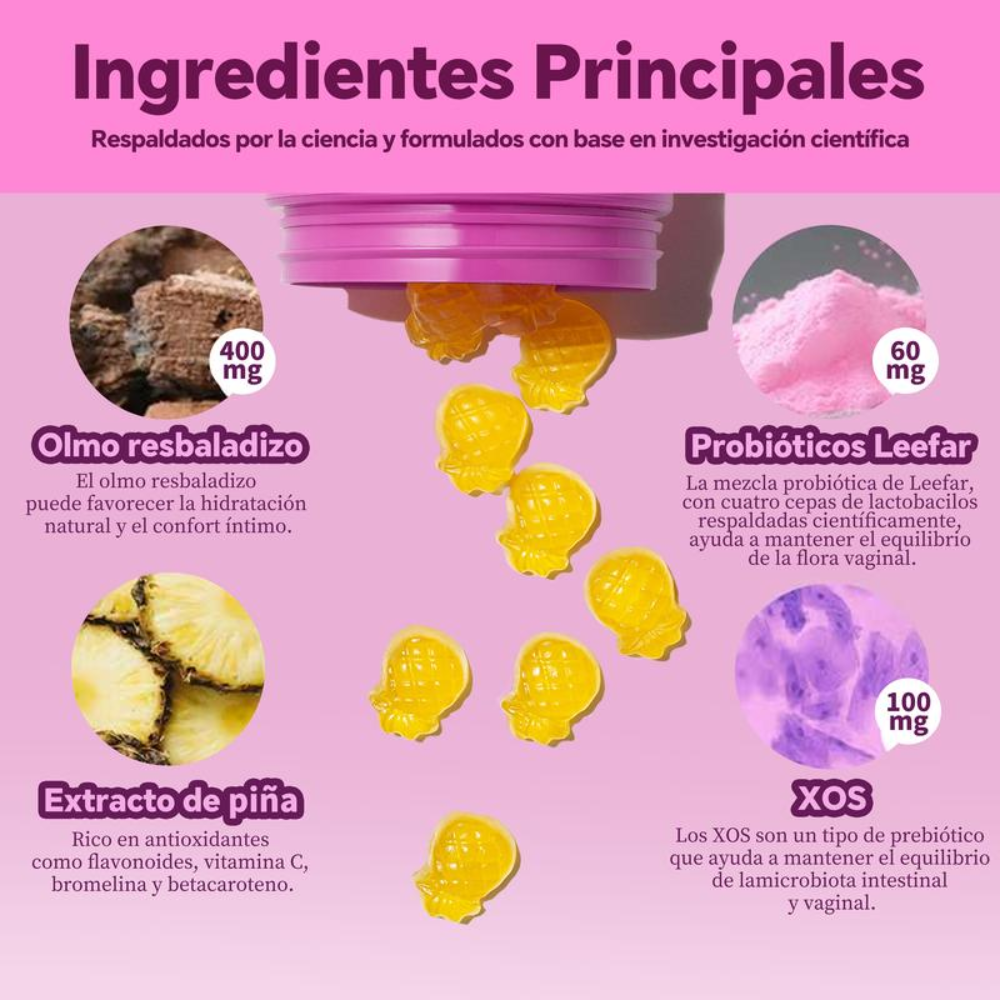 Intima Glow – Gomitas de Bienestar Íntimo